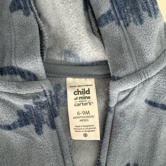 NWOT Carters 6-9M Fleece Dinosaur Set - Picture 3 of 4